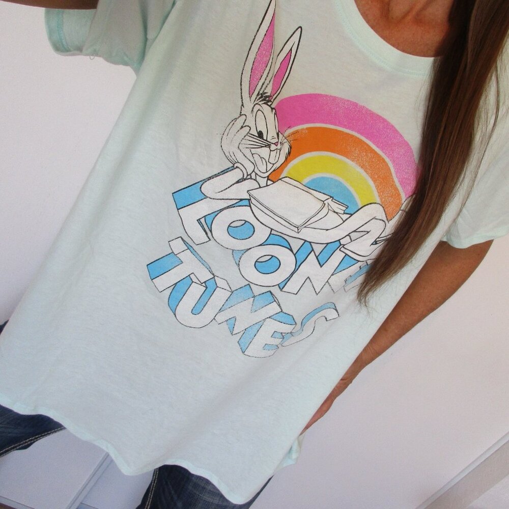 New LOONEY TUNES Bugs Bunny T-Shirt Size 2X Blue
